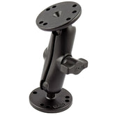RAM Mount universal double ball mount with two round plates - B Size